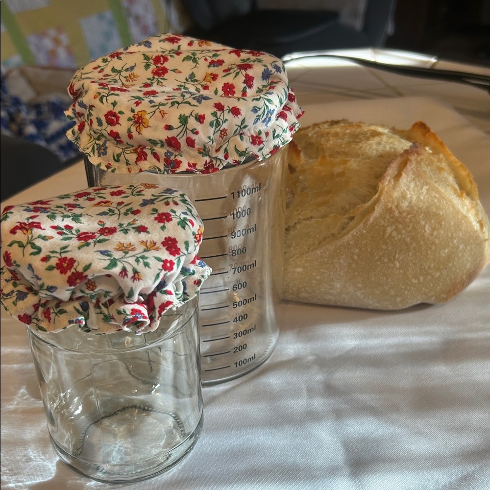 Floral Fabric Jar Covers - Set of 2 - Picture 5 of 14